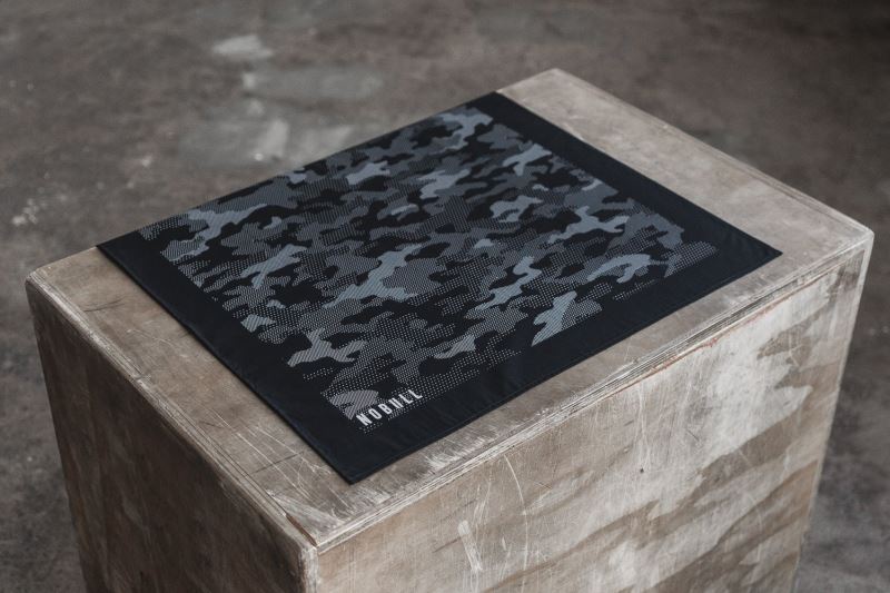 Black Camouflage Men's Nobull Bandana Scarves | PNAILC-103