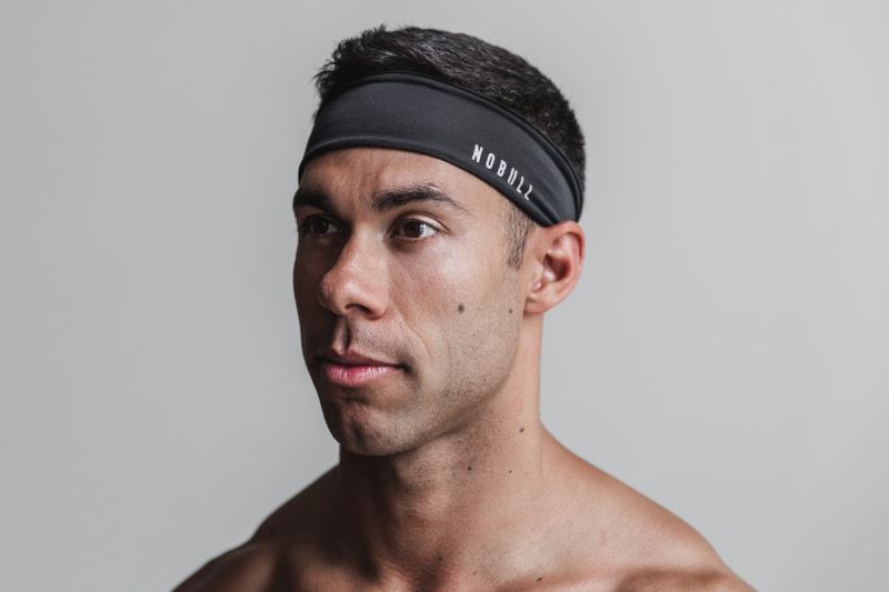 Black Men's Nobull 2" Headbands | QMASFB-392