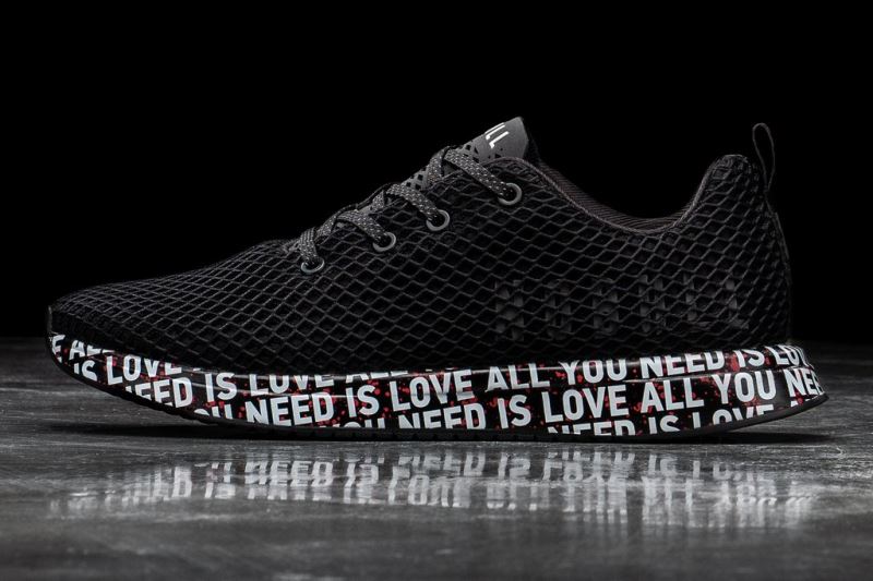 Black Men's Nobull All You Need Is Love Mesh Running Shoes | IECLRF-093