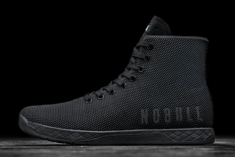 Black Men's Nobull High-Top Trainers | MCJKNS-638