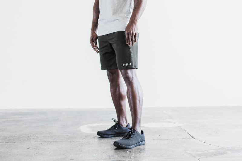 Black Men's Nobull Knit 8.5" Shorts | MXIEUZ-824