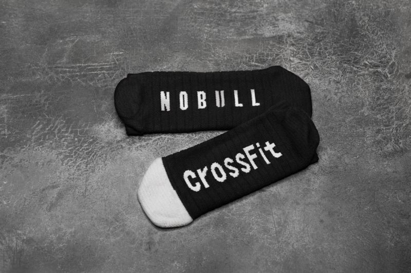 Black Men's Nobull Low Crossfit Socks | DSFZNP-859