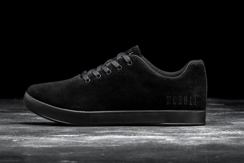 Black Men's Nobull Suede Trainers | KLXIHR-537