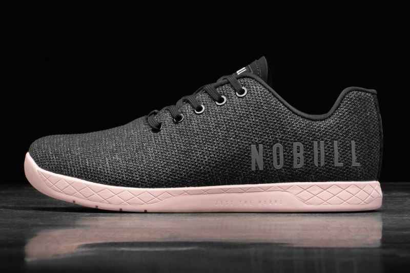 Black Rose Men's Nobull Heather Dusty Trainers | SJIPOK-395