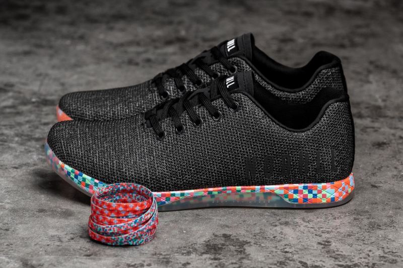 Black Women's Nobull Heather Pixel Trainers | WQVOFK-296