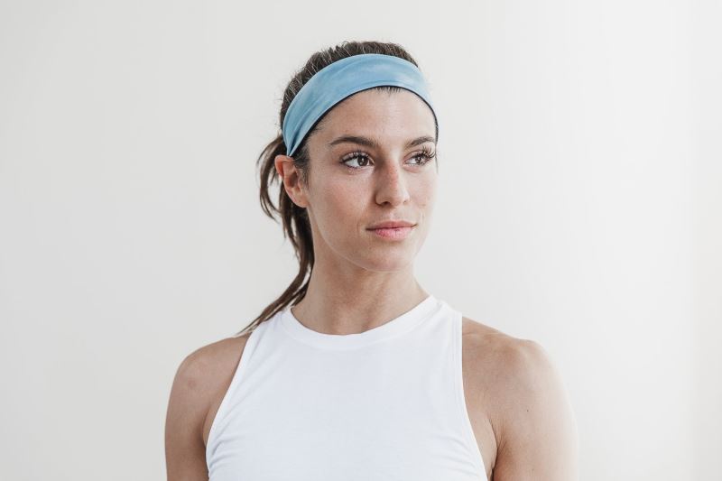 Blue Men's Nobull 2" Tie-Dye Headbands | BOZQFL-974