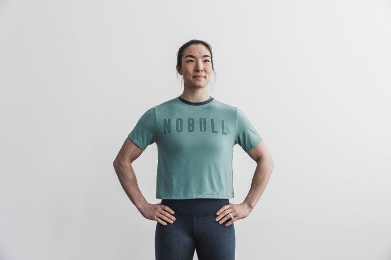 Blue Women's Nobull Boxy T-Shirts | BDUPLN-429