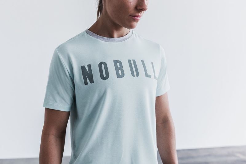 Blue Women's Nobull Boxy T-Shirts | OPTNWB-341