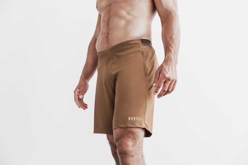 Brown Men's Nobull Lightweight 8.5" Shorts | MNPEFT-980