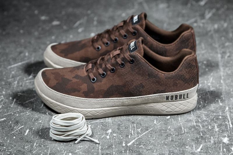 Camouflage Men's Nobull Grizzly Canvas Trainers | OAQKYP-853