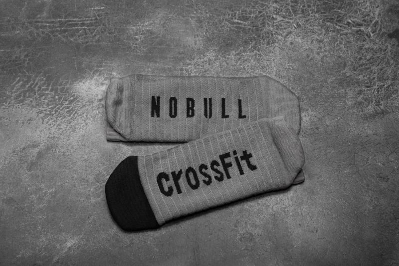 Dark Grey Black Men's Nobull Low Crossfit Socks | RUHNXG-659