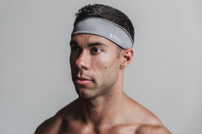 Dark Grey Men's Nobull 2" Headbands | BLCWMT-071