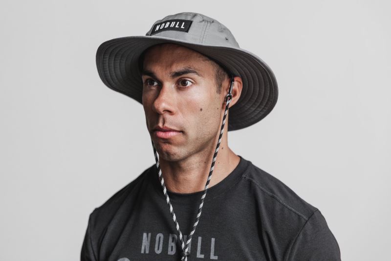 Dark Grey Men's Nobull Boonie Hats | NYBHKW-930