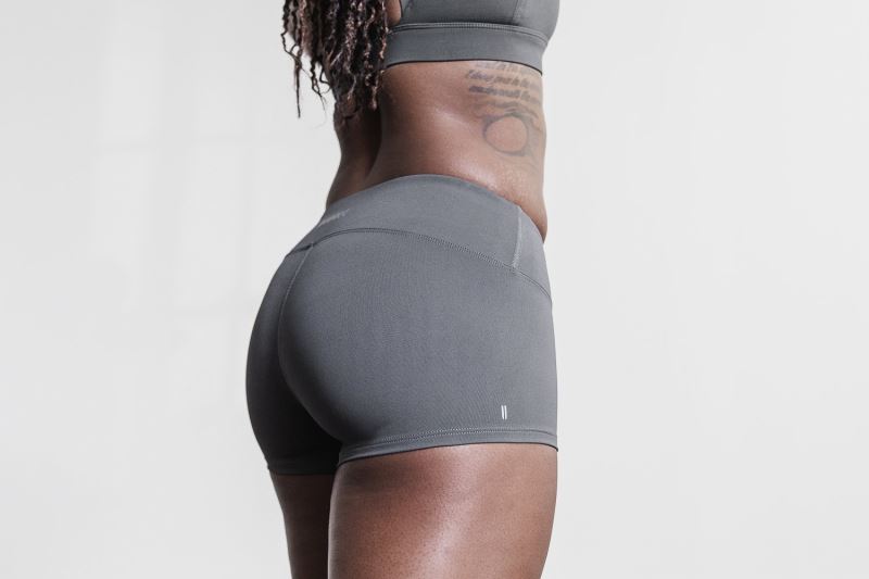 Dark Grey Women's Nobull 2" Shorts | MZDOPW-543