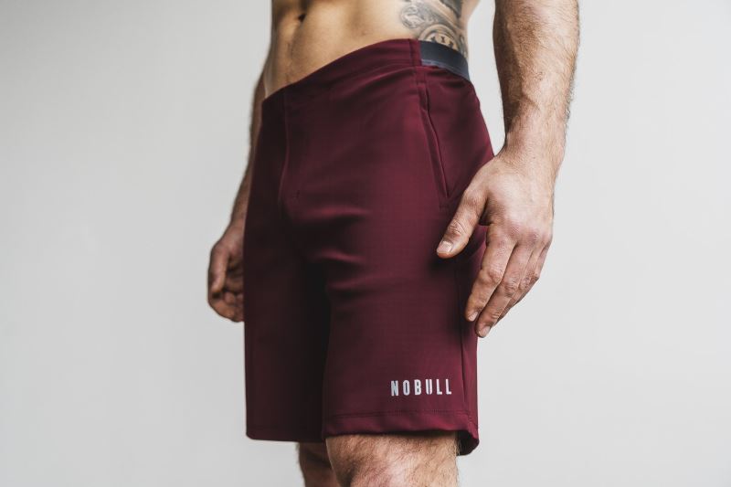 Dark Red Men's Nobull Lightweight 8.5" Shorts | NWKFJX-587