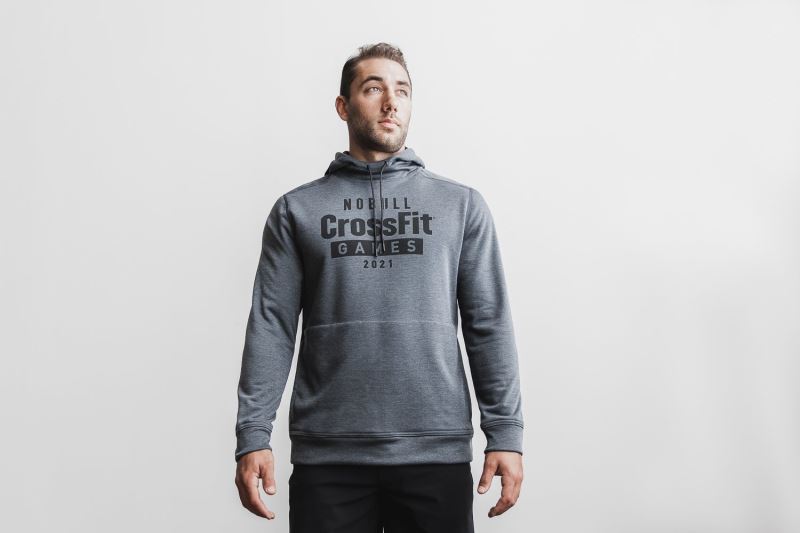 Deep Grey Men's Nobull Crossfit Games 2021 Hoodies | ADMCYL-108