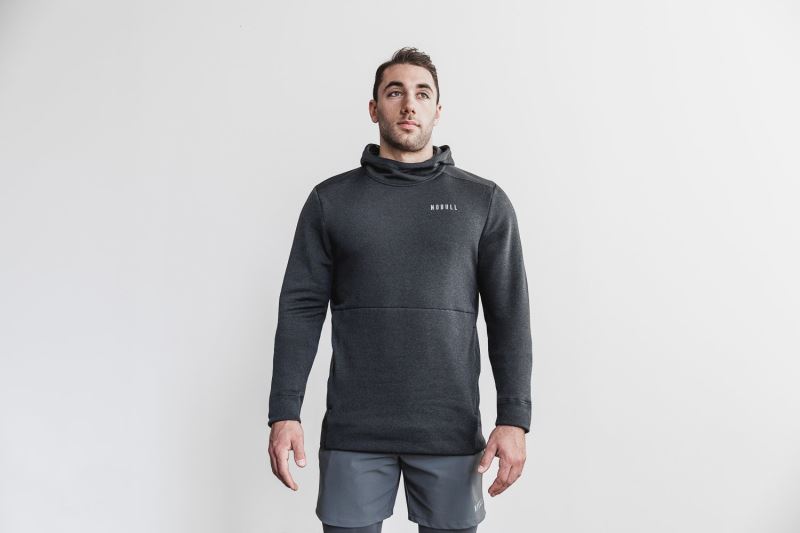 Deep Grey Men's Nobull Performance Pullover Hoodies | KDLWSF-634