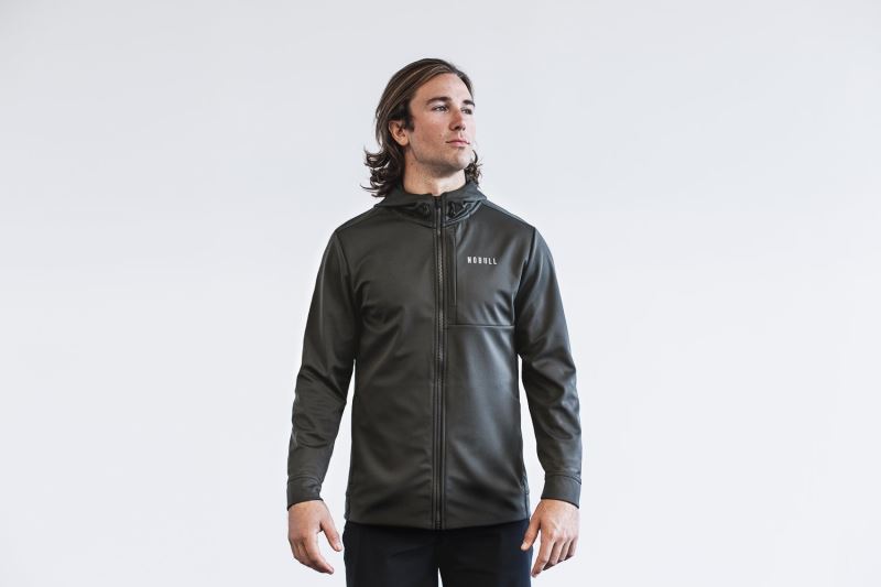 Deep Grey Men's Nobull Softshell Jackets | EJMPYN-629