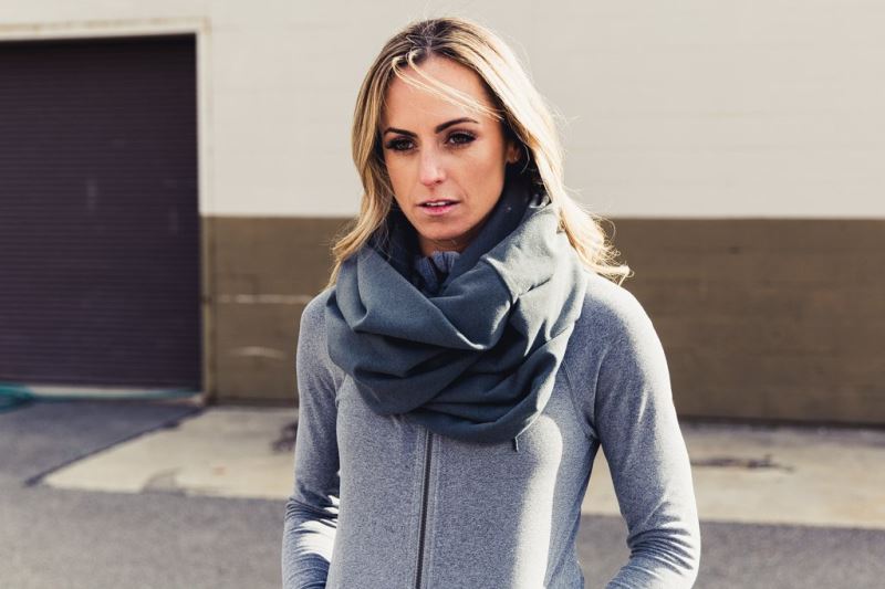 Deep Grey Men's Nobull To & From Infinity Scarves | OXEMFD-963