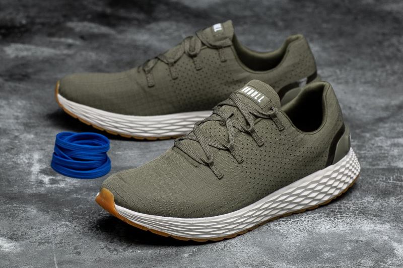 Green Men's Nobull Ripstop Running Shoes | JYZKFN-502