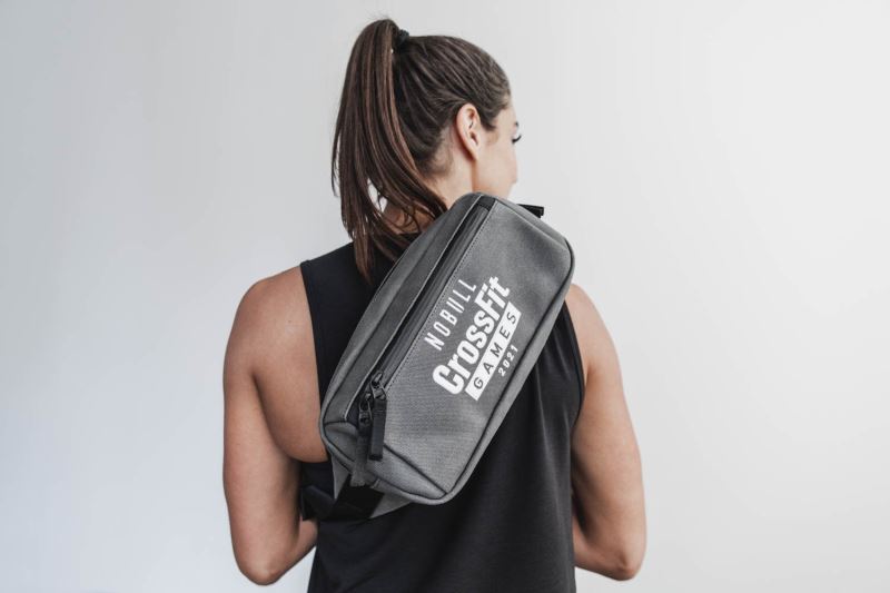 Grey Men's Nobull Crossfit Games 2021 Crossbody Bags | XCPIJN-971