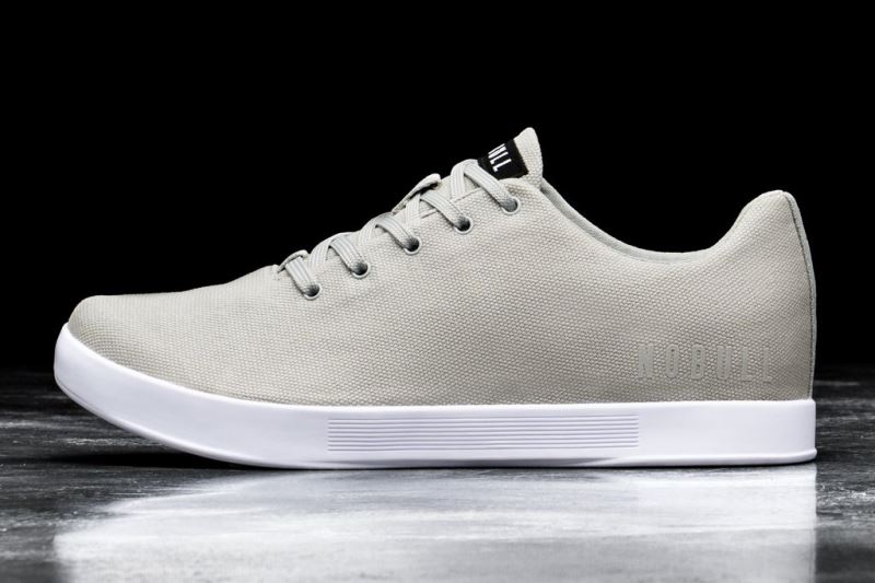 Grey Women's Nobull Arctic Canvas Trainers | IUHXQN-639