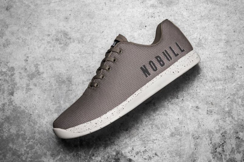 Grey Women's Nobull Clay Speckle Trainers | YGBPQA-645