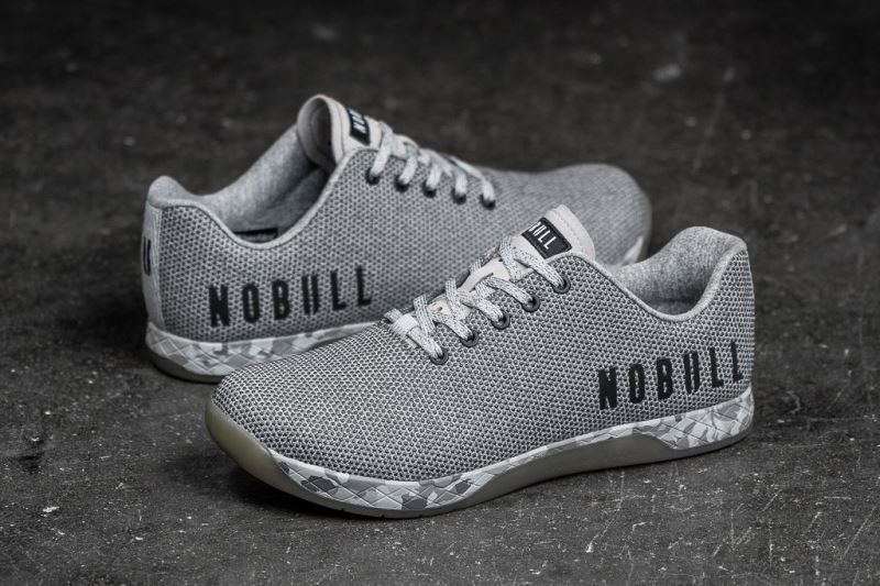 Grey Women's Nobull Heather Trainers | HKIPAT-813