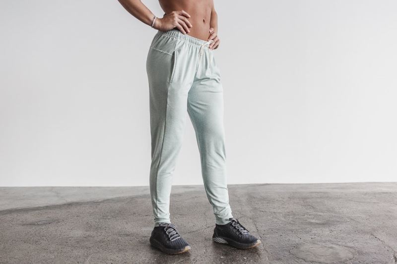 Mint Women's Nobull Adjustable Joggers | CBQUFD-475