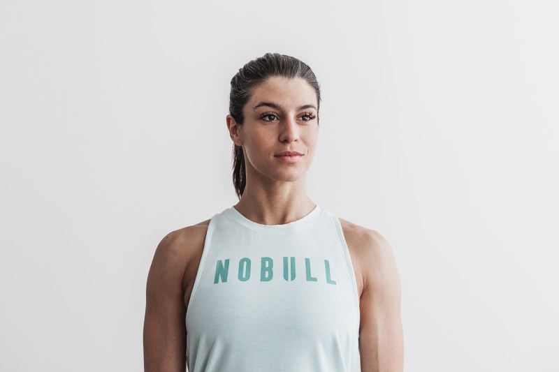 Mint Women's Nobull High-Neck Seasonal Colors Tanks | BZFRDL-562