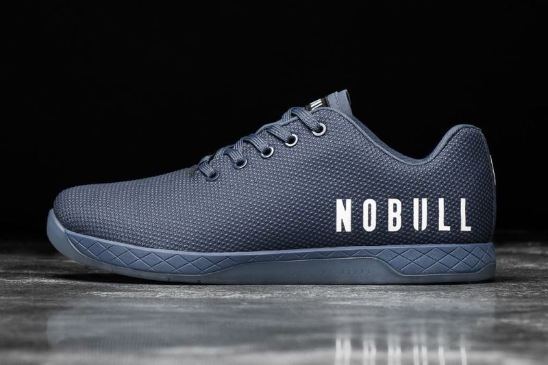 Navy Men's Nobull Low-Top Trainers | INJSPK-179