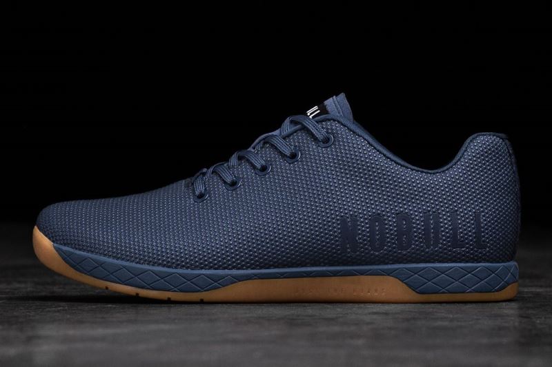 Navy Men's Nobull Low-Top Trainers | RBTDVJ-953