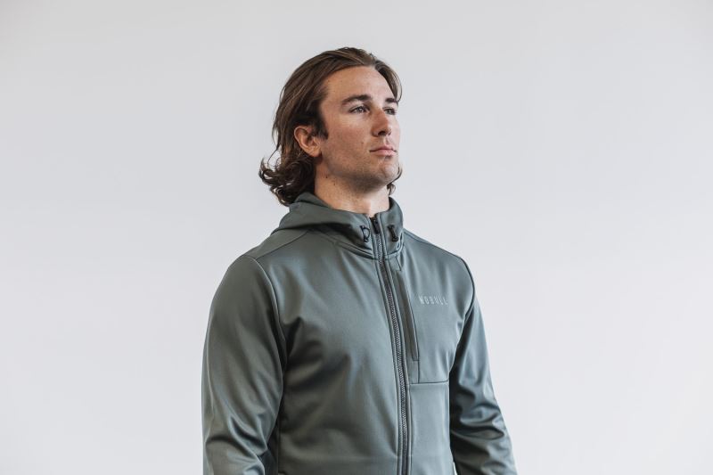 Olive Men's Nobull Softshell Jackets | LYOCKS-736