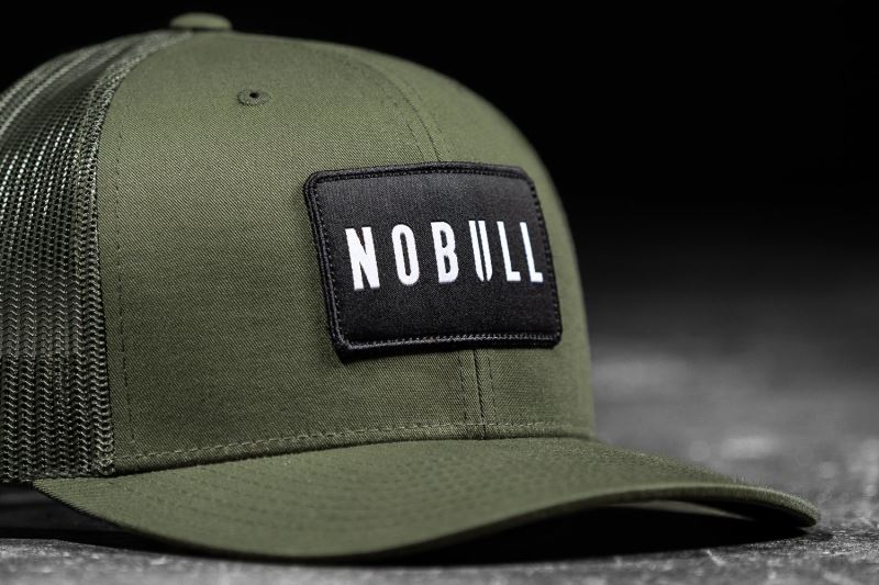 Olive Women's Nobull Curved-Brim Trucker Hats | JWUPYF-673