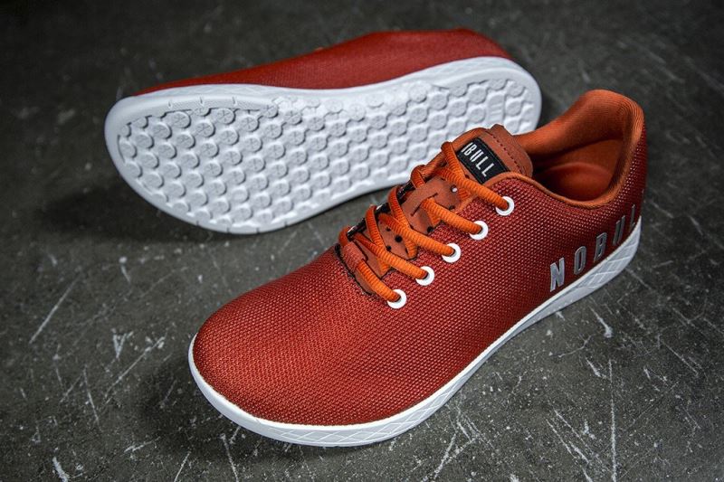 Orange Men's Nobull Burnt Trainers | UZHJDM-768