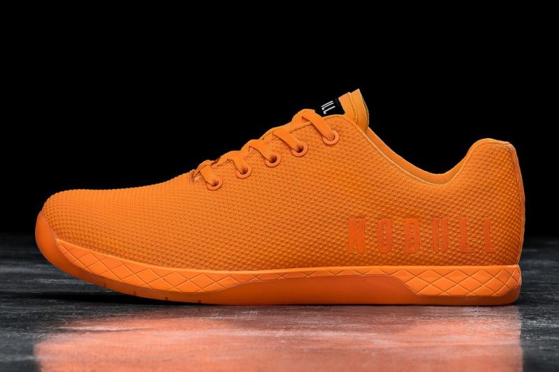 Orange Men's Nobull Neon Trainers | IHBCAP-123