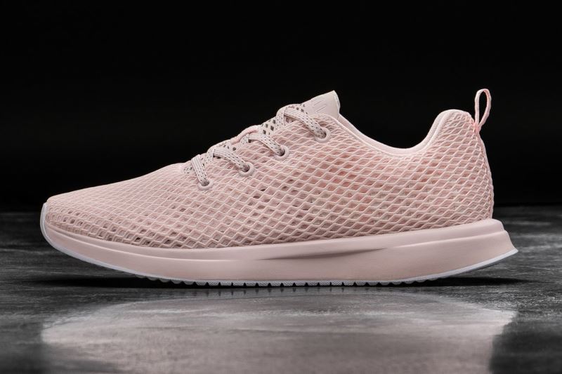 Pink Men's Nobull Blush Mesh Running Shoes | IHPNXM-780