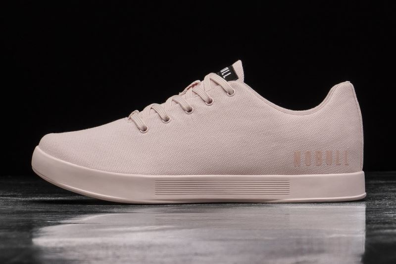 Pink Women's Nobull Blush Canvas Trainers | ATSVDU-562