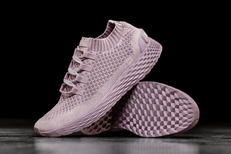 Purple Women's Nobull Lilac Knit Running Shoes | WSNHZR-807