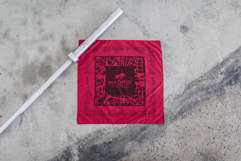 Red Men's Nobull Bandana Scarves | VBFPEA-701