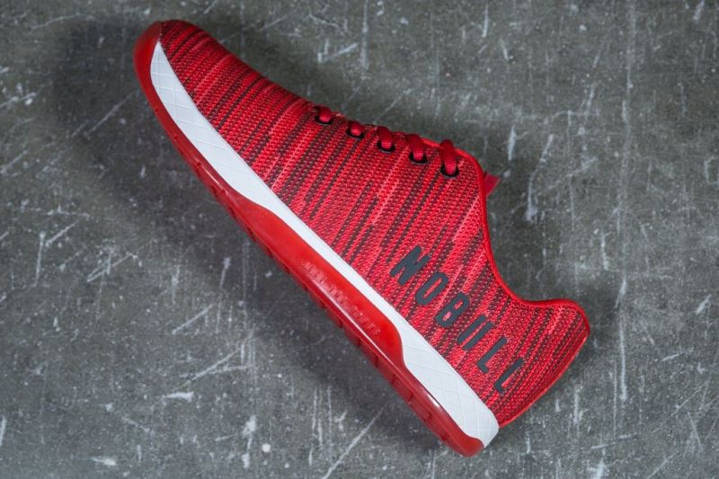 Red Men's Nobull Linear Trainers | ANYCGB-647