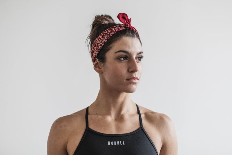 Red Women's Nobull Bandana Scarves | HOKVFS-614