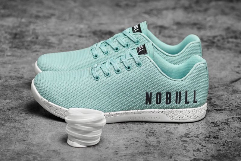 Turquoise Men's Nobull Speckle Trainers | XYBKUW-243