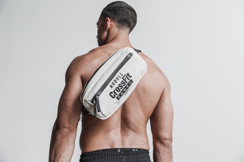 White Men's Nobull Crossfit Games 2021 Crossbody Bags | AOUNWE-681