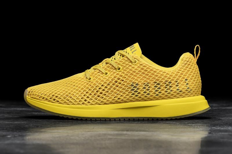 Yellow Men's Nobull Rubber Ducky Mesh Running Shoes | NCDXKF-634