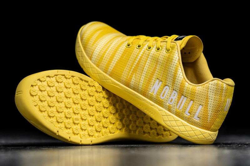 Yellow Women's Nobull Lightning Burst Trainers | KJHODT-736